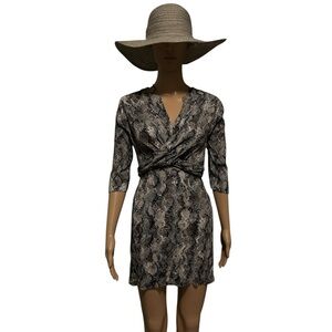Women's Mango Snakeskin Print Mini Dress